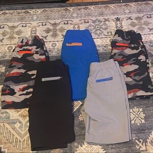 5 Eddie Bauer Shorts with Drawstring size 4/5 and two shirts size 6/7